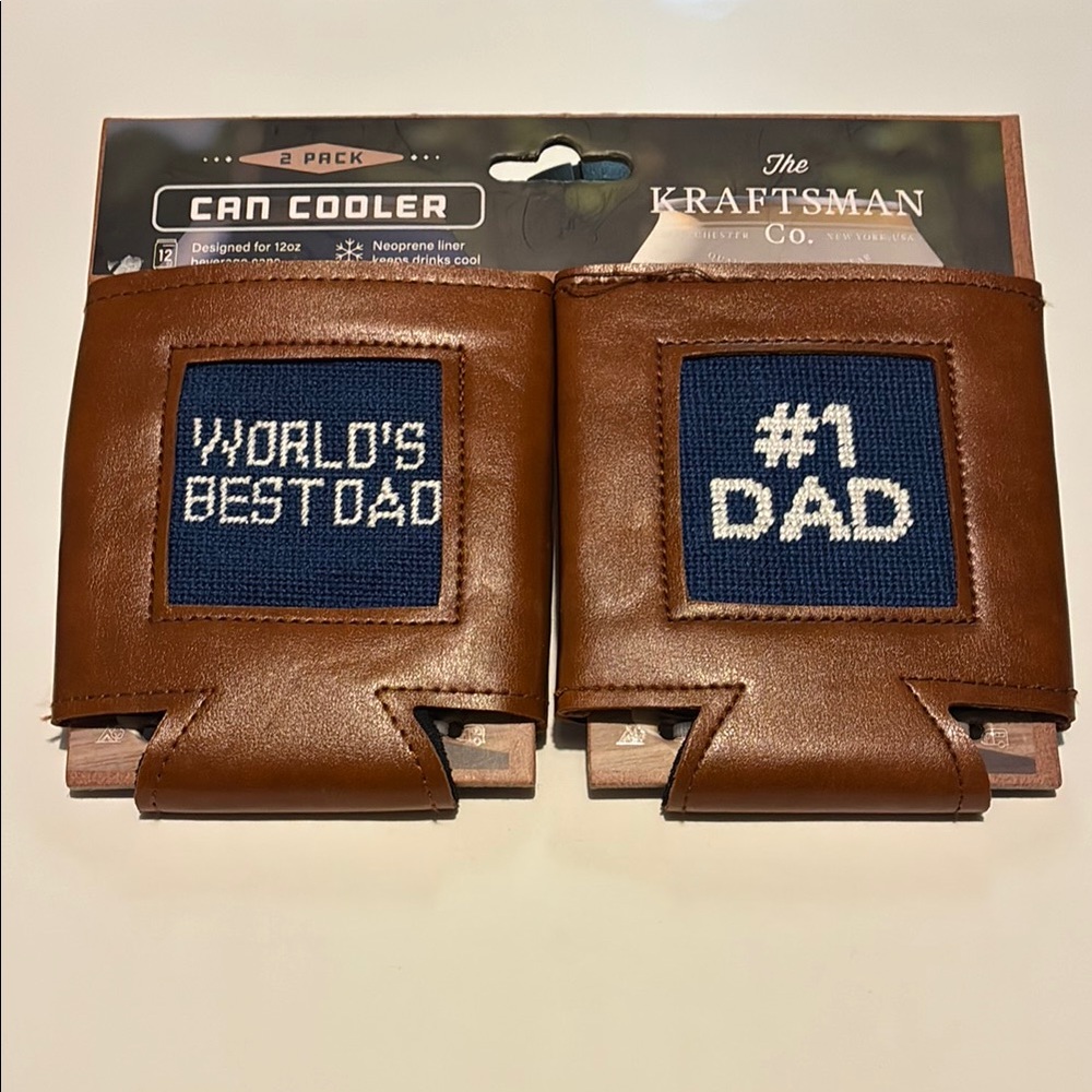 Brown Can Cooler Set for Dad